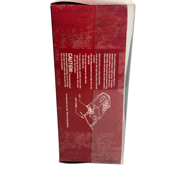 VTG Hallmark Keepsake Ornament A Visit From Santa White Lantern Dsgn Christmas - Picture 3 of 5